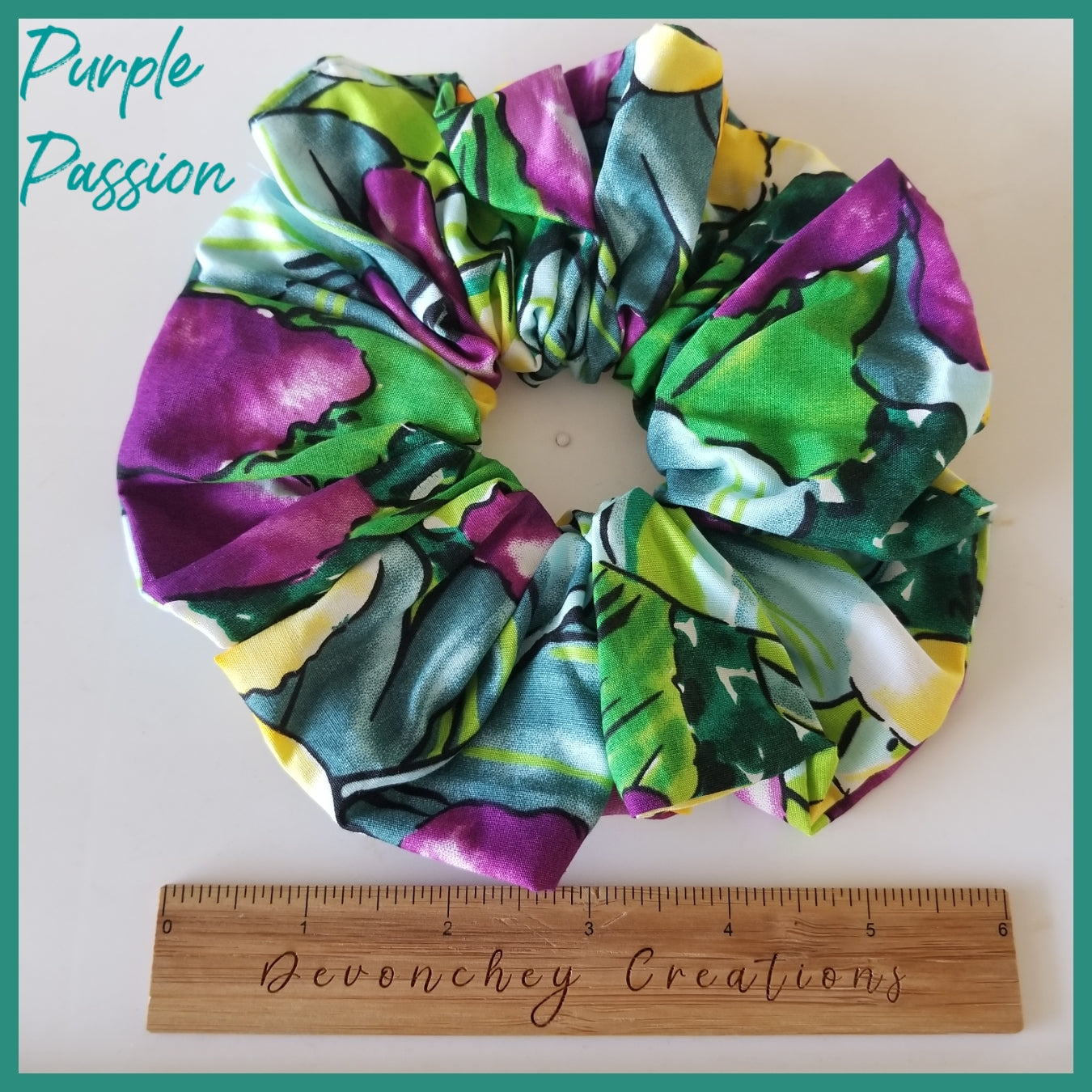 Giant Hawaiian Scrunchie, Purple Passion XL Scrunchie