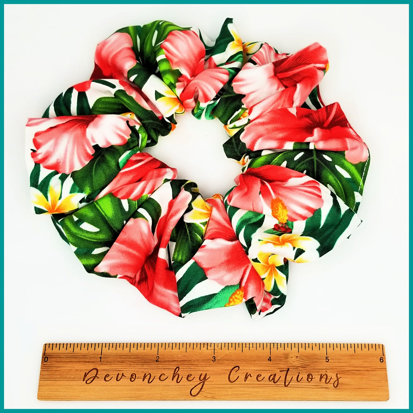 Giant Hawaiian Scrunchie, Rose Jungle XL Scrunchie