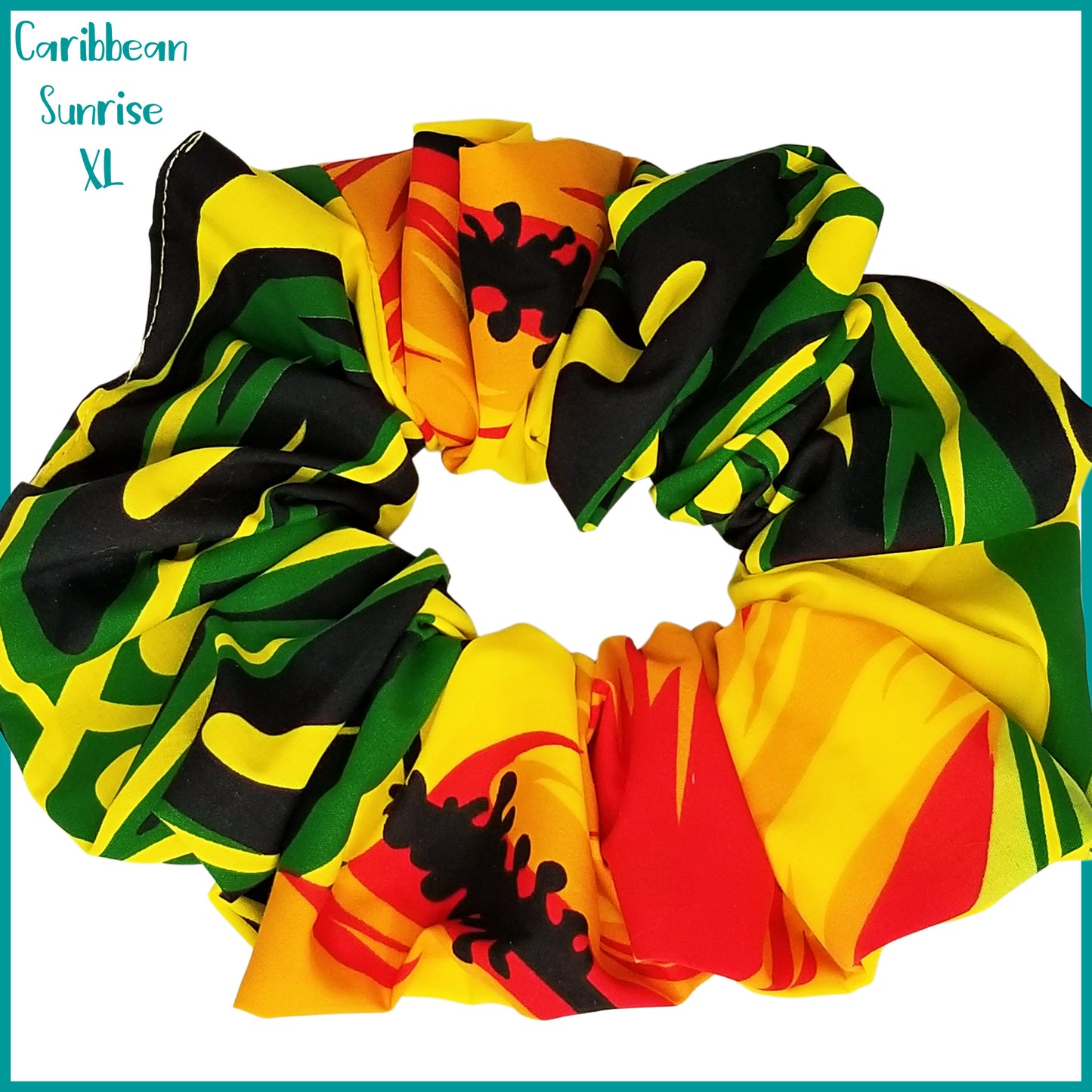 Giant Hawaiian Scrunchie, Caribbean Sunrise XL Scrunchie