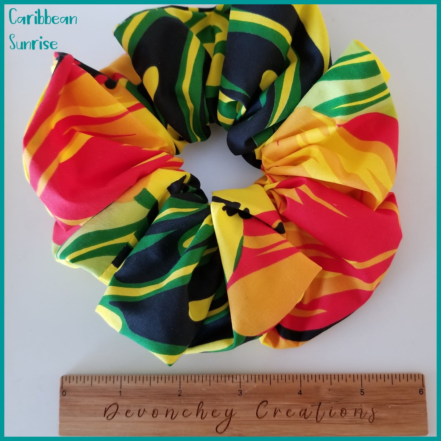 Giant Hawaiian Scrunchie, Caribbean Sunrise XL Scrunchie