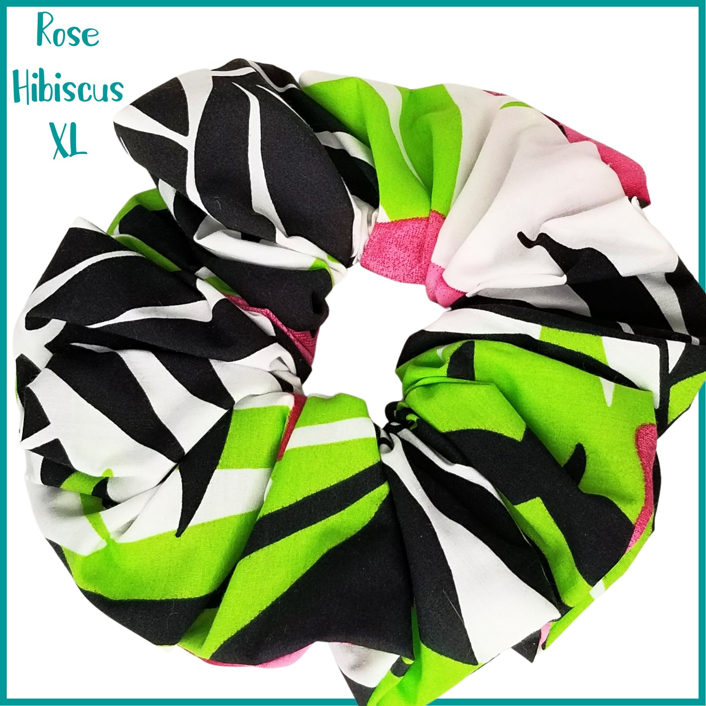 Giant Hawaiian Scrunchie, Rose Hibiscus XL Scrunchie