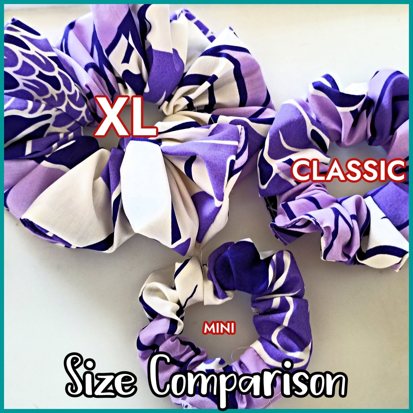 Giant Hawaiian Scrunchie, Deepwater Dreams XL Scrunchie