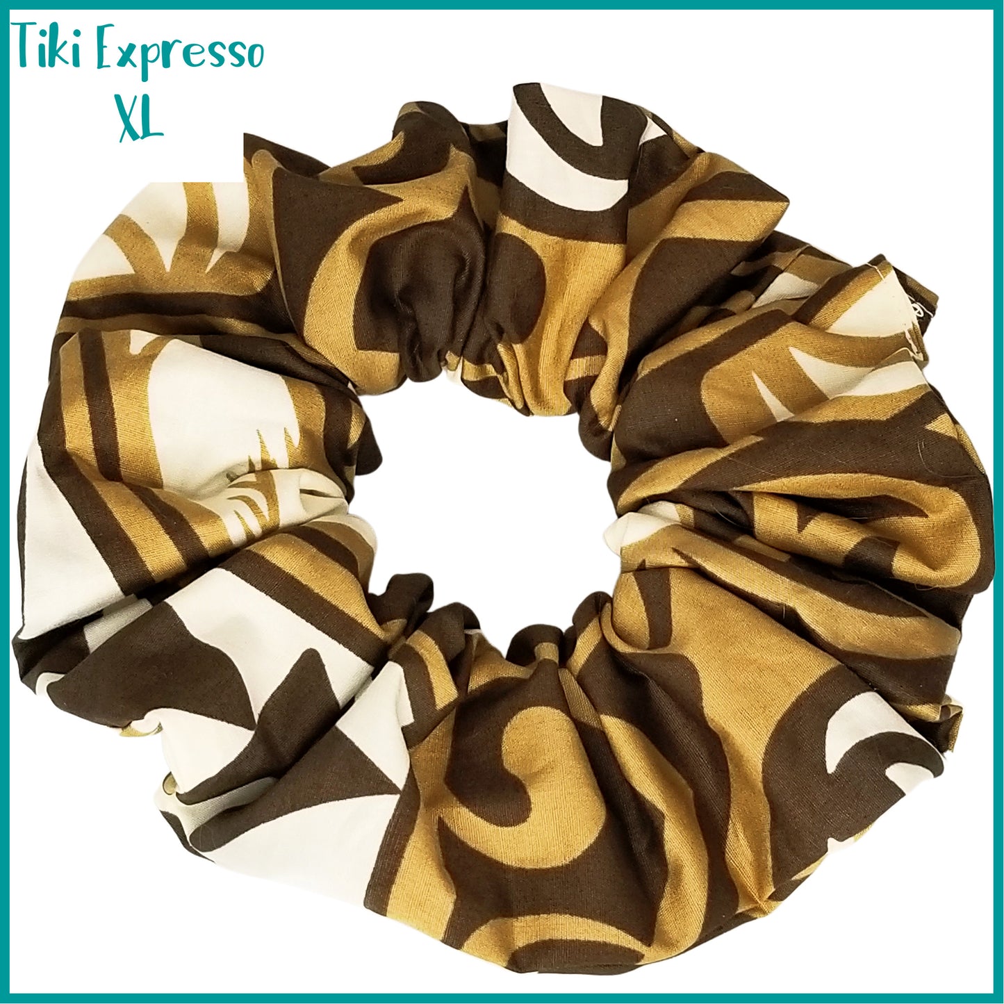 Giant Hawaiian Scrunchie, Tiki Expresso XL Scrunchie