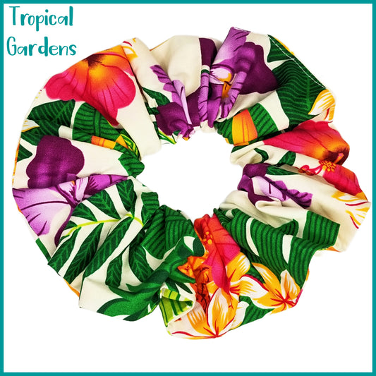 Giant Hawaiian Scrunchie, Tropical Gardens XL Scrunchie