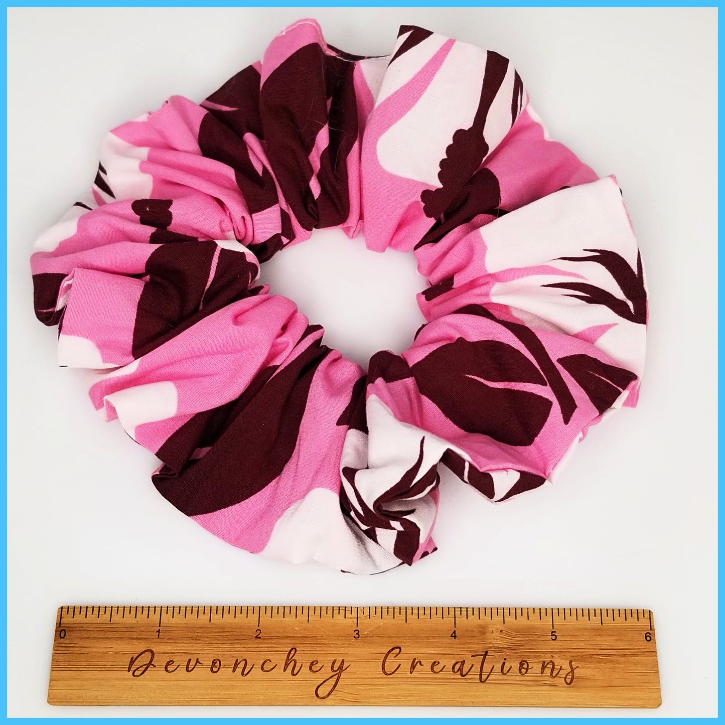 Giant Hawaiian Scrunchie, Pink Hawaiian Dreams XL Scrunchie