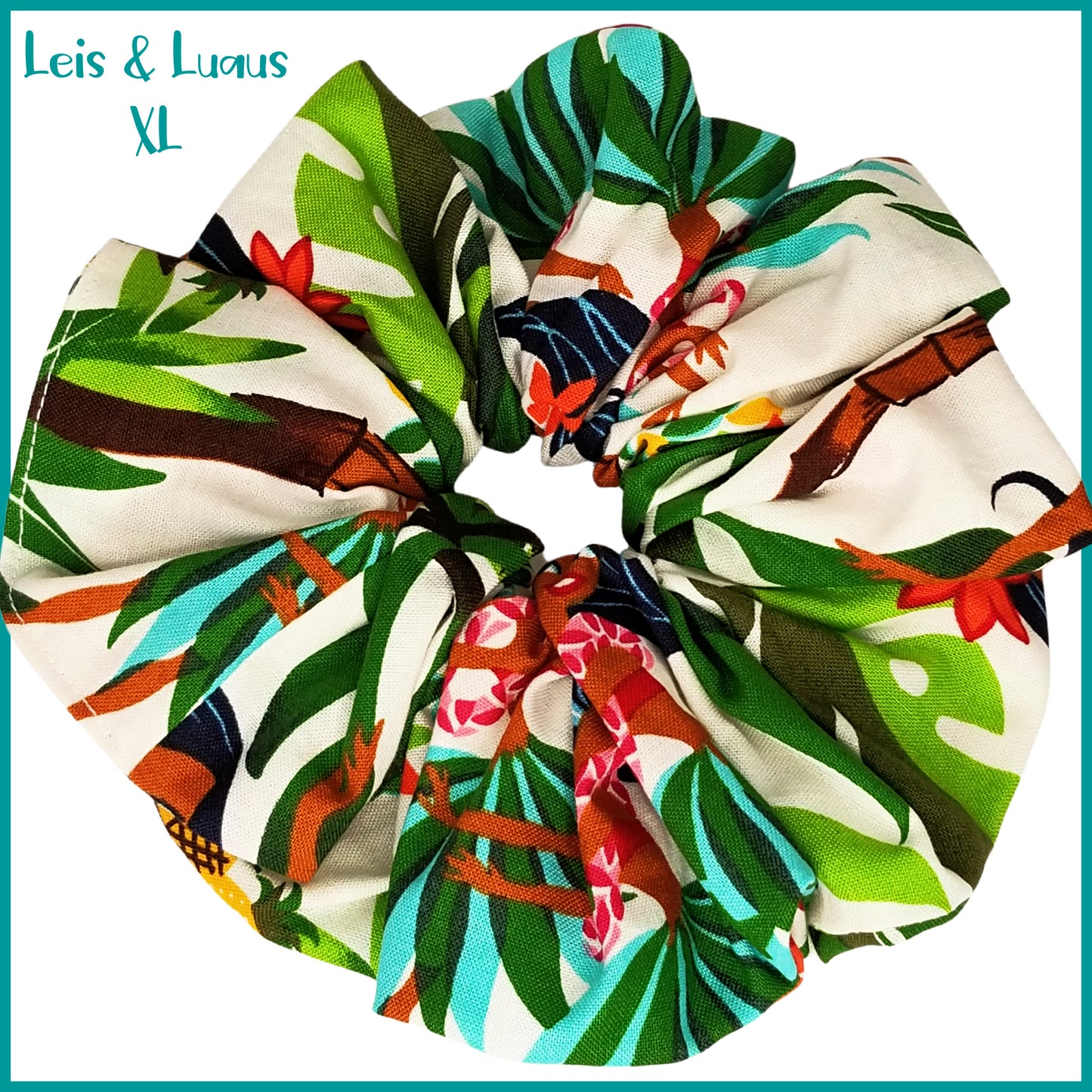 Giant Hawaiian Scrunchie, Leis & Luaus XL Scrunchie