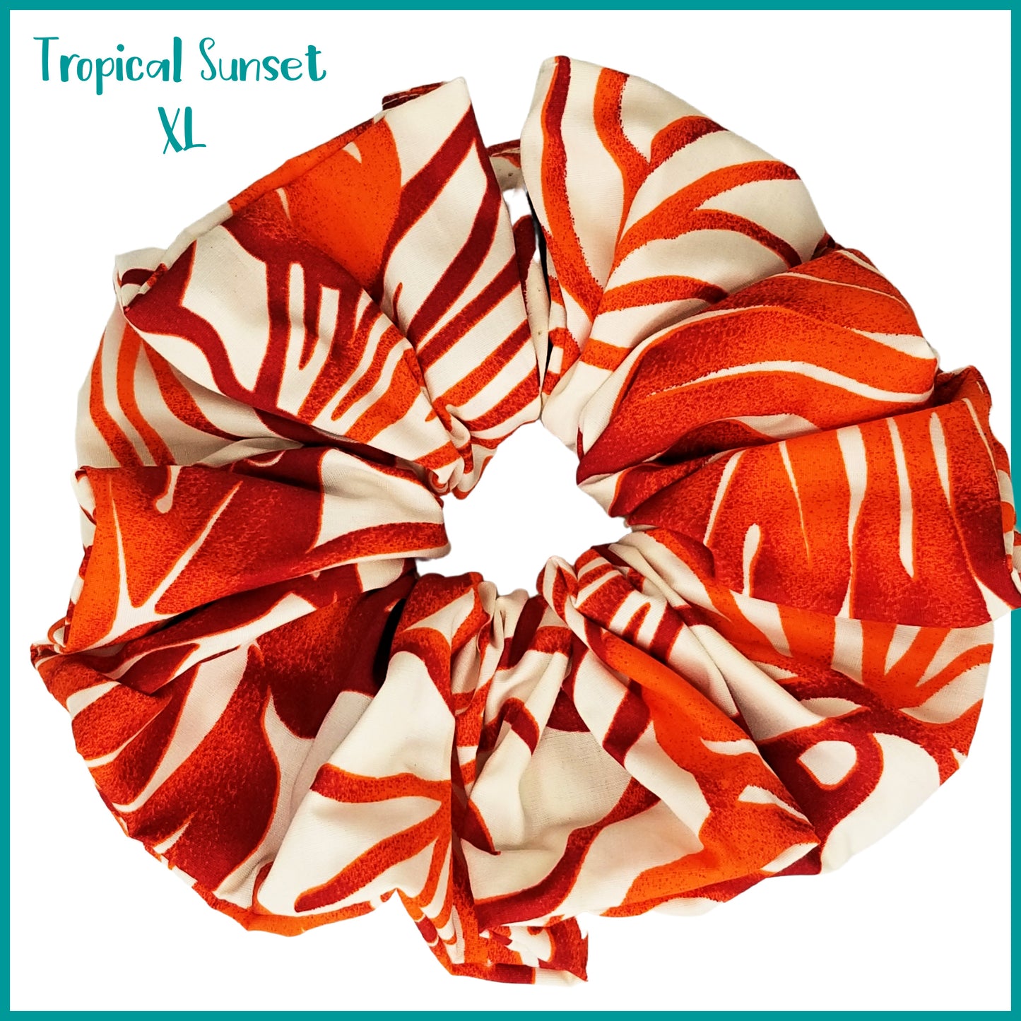 Giant Hawaiian Scrunchie, Tropical Sunset XL Scrunchie